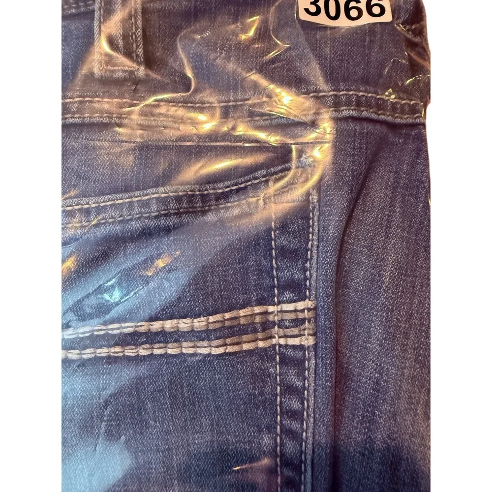 Cinch Carter Jeans Mens 40x36 (40x32.5) Blue Stretch Logo Straight Leg Casual